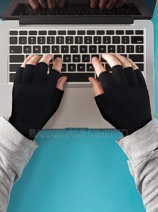 Half Fingerless Touchscreen Mittens Gloves Winter Cold - thumbnail 6
