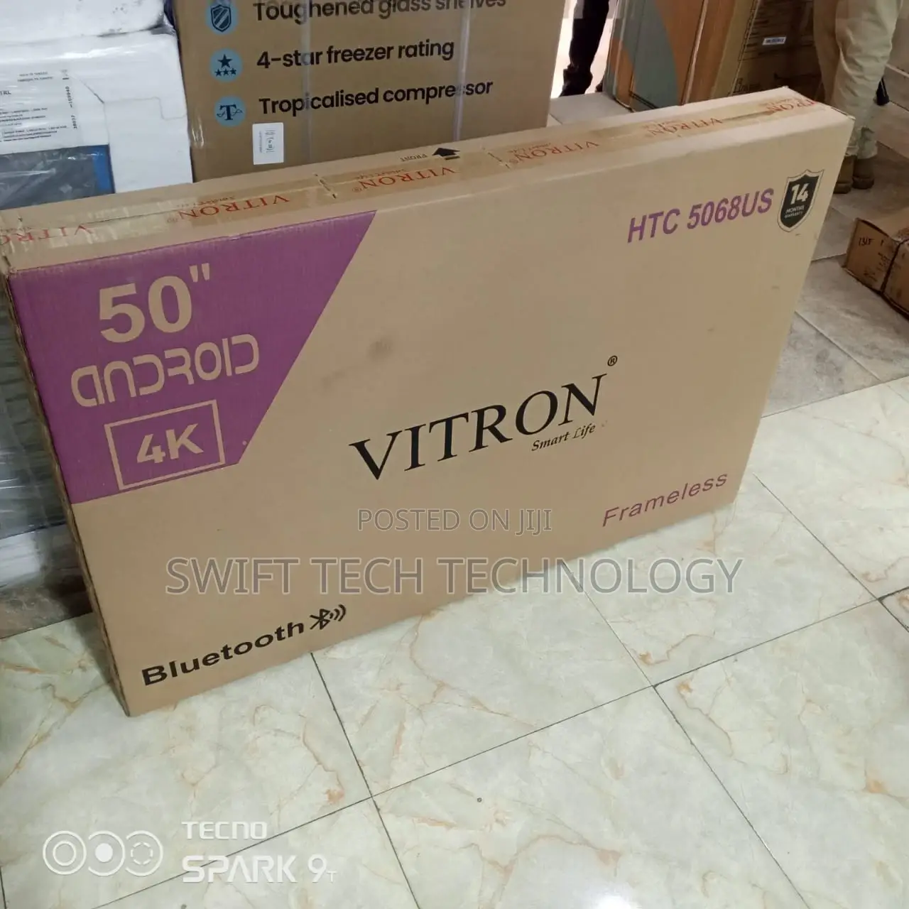 50 Inches Vitron Frameless Android Television 50 Inches