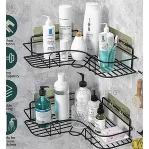 Corner Bathroom Shelf With Self Adhesive