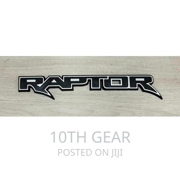 Ford Raptor Decoration Letters Stickers Black Red - main view