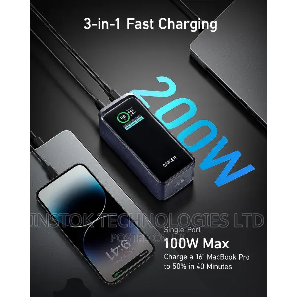 Anker Prime 20,000mah Power Bank (200W)
