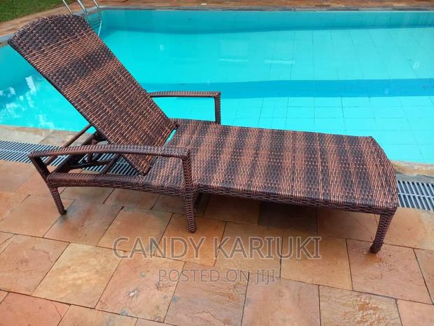 Swimming Pool Area Adjustable Sun Lounger - main view
