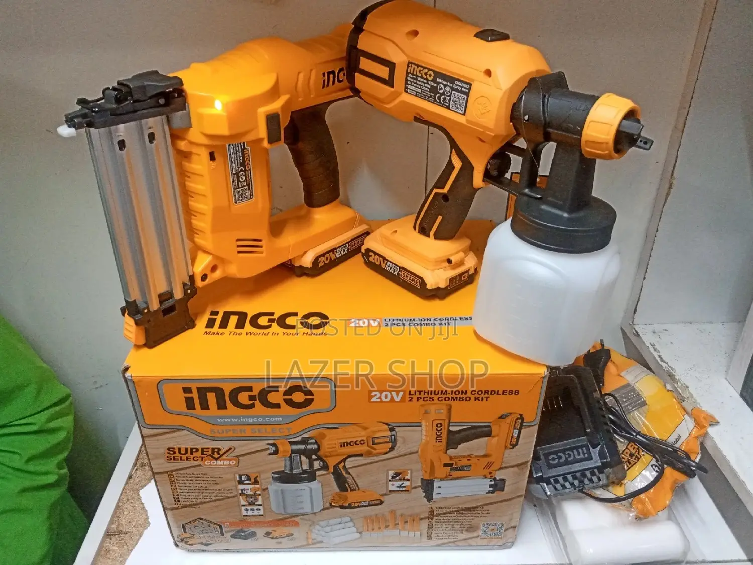 20v Lithium-Ion Cordless 2pcs Combo Kit