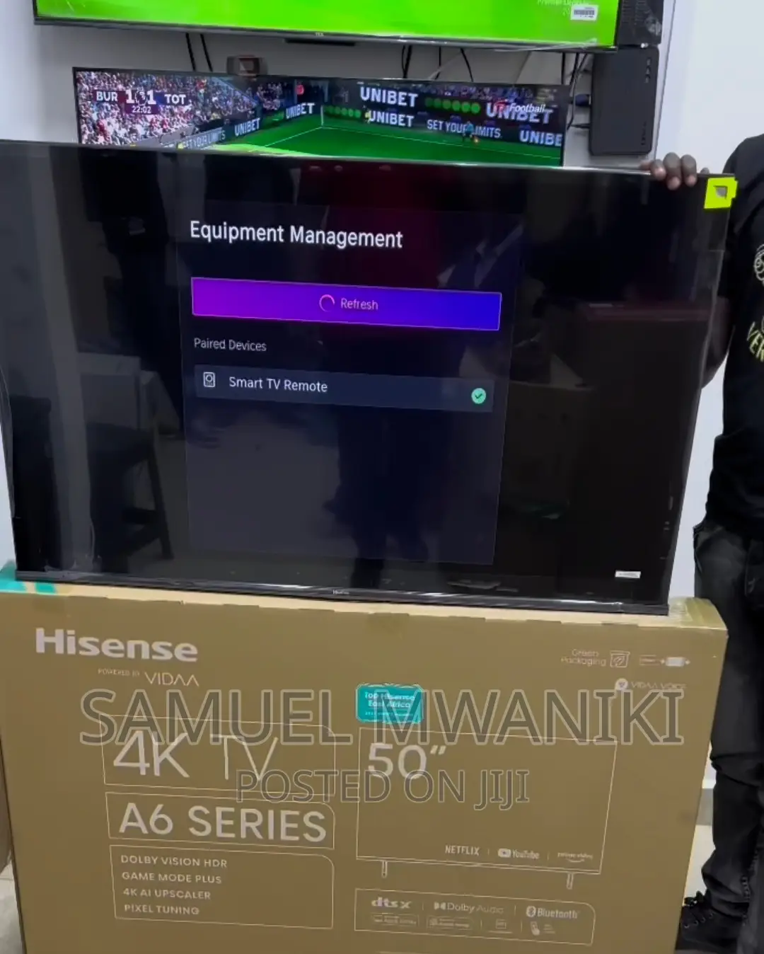 Hisense 50" A6h Uhd Smart Tv Frameless Design New Model