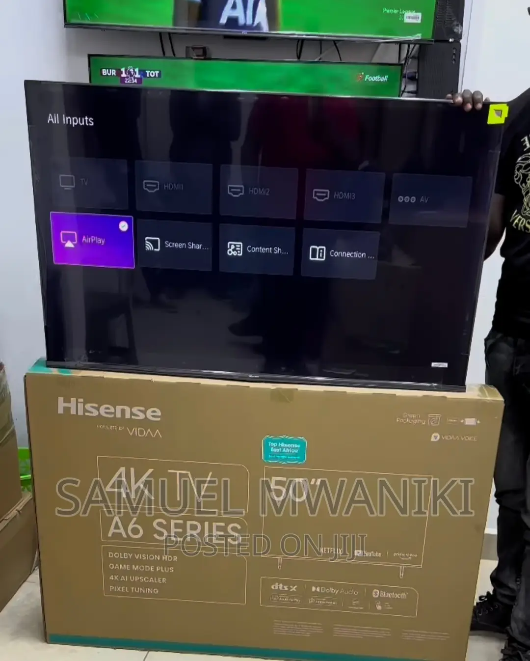 Hisense 50" A6h Uhd Smart Tv Frameless Design New Model