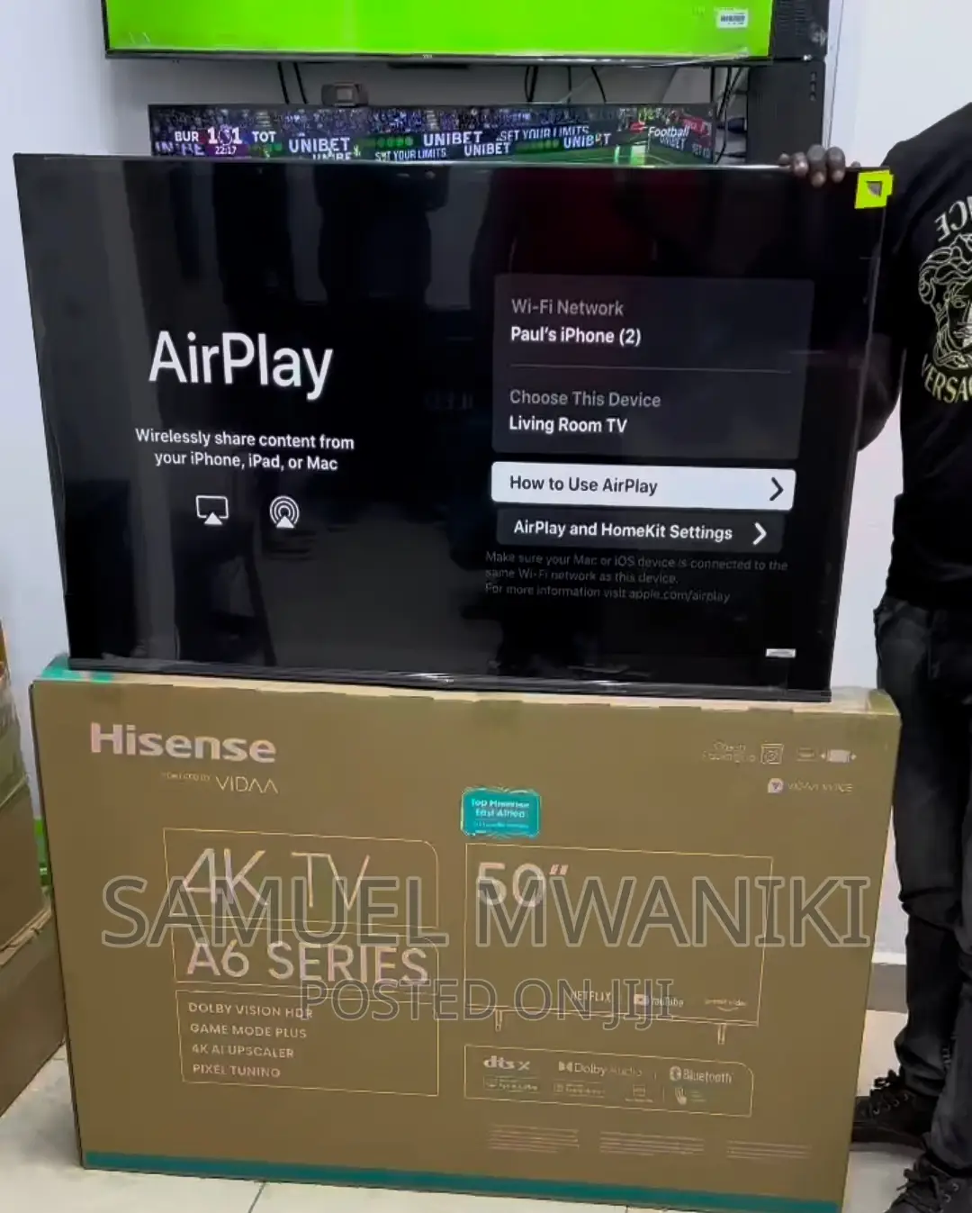 Hisense 50" A6h Uhd Smart Tv Frameless Design New Model