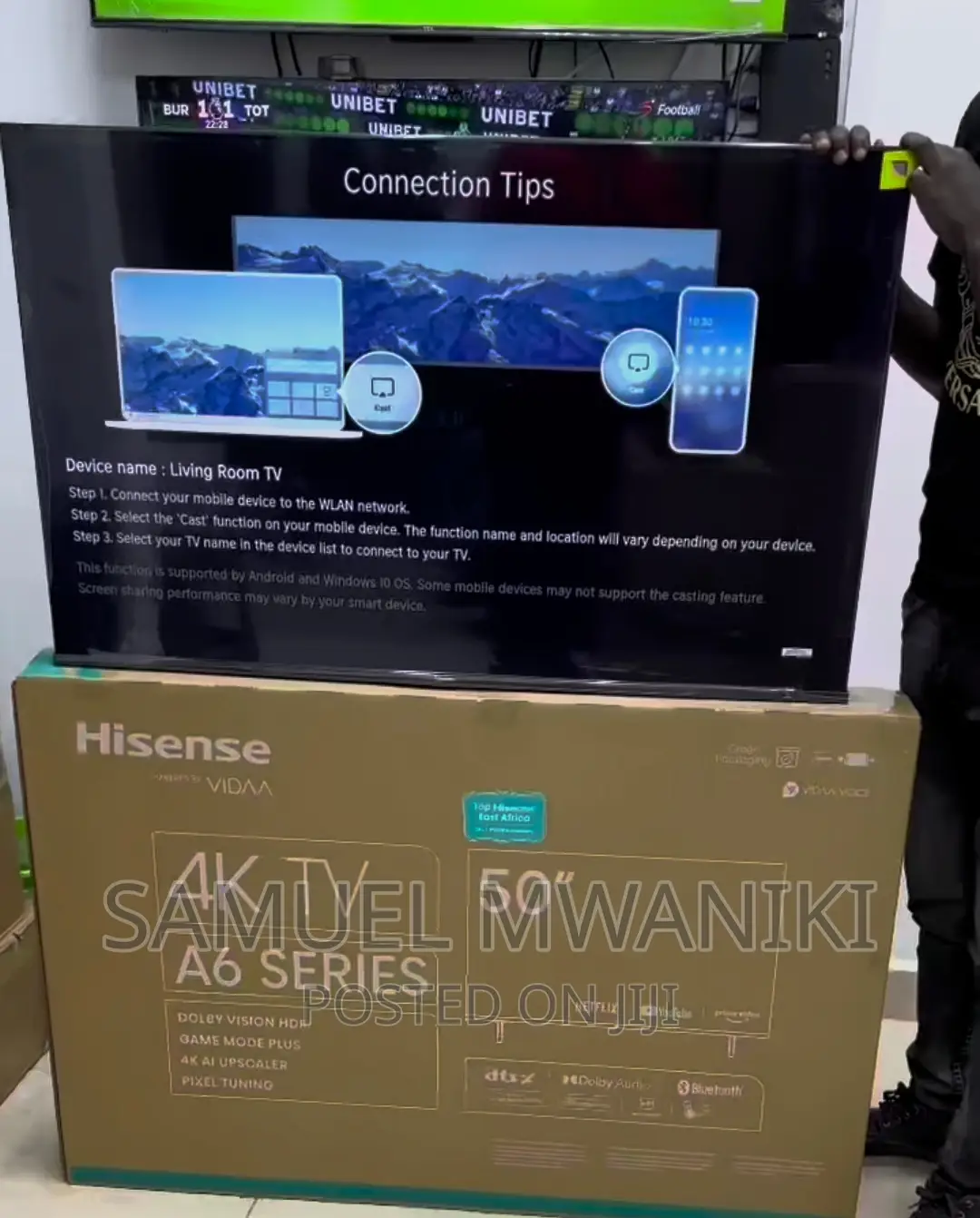 Hisense 50" A6h Uhd Smart Tv Frameless Design New Model