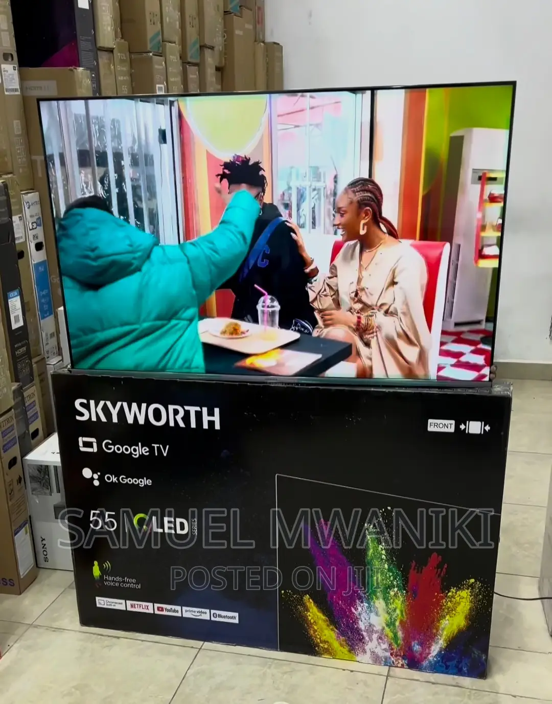 Skyworth 55" Qled Uhd Google Smart Tv Frameless Design