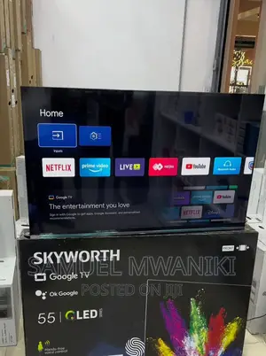 Skyworth 55" Qled Uhd Google Smart Tv Frameless Design