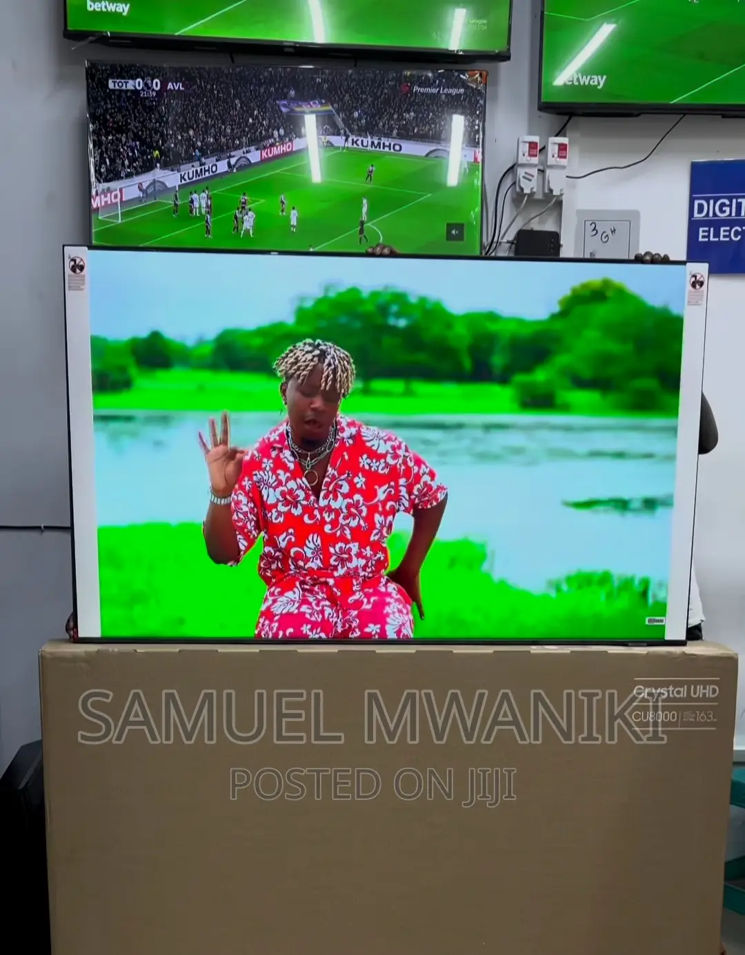 Samsung 65" Cu8000 Uhd Latest Model Frameless Glass Design