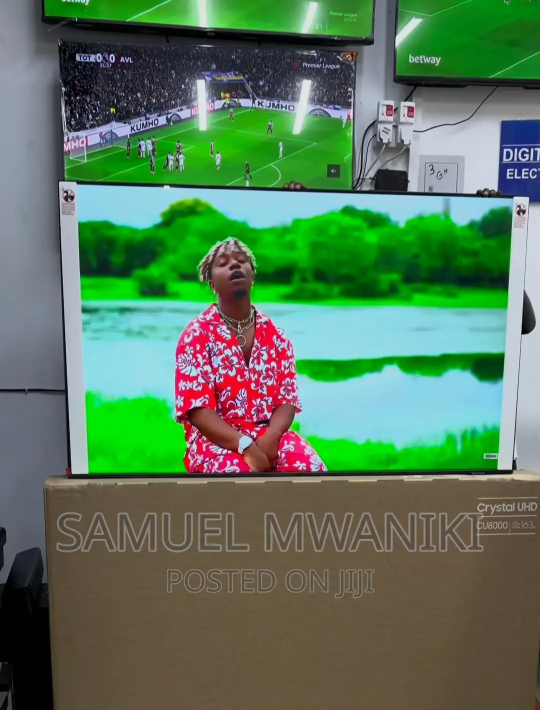 Samsung 65" Cu8000 Uhd Latest Model Frameless Glass Design