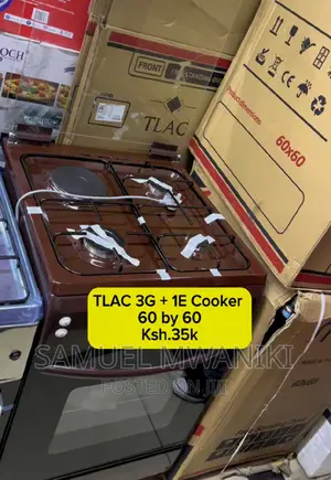 TLAC 3 Gas + 1 Electric Hotplate 60X60 Standing Cooker