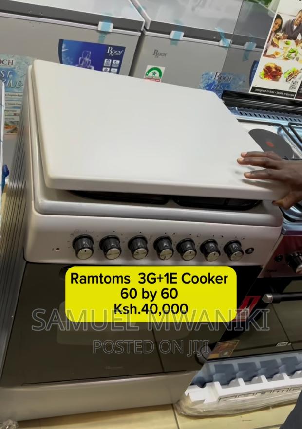Ramtons 60 X 60 3gas + 1electric Hotplate Cooker