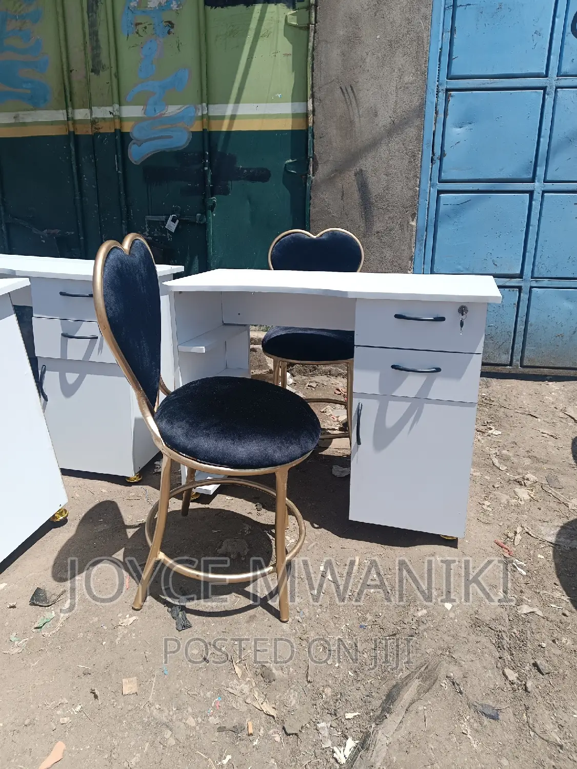 Manicure Set of 2 Love Seats and a Table.