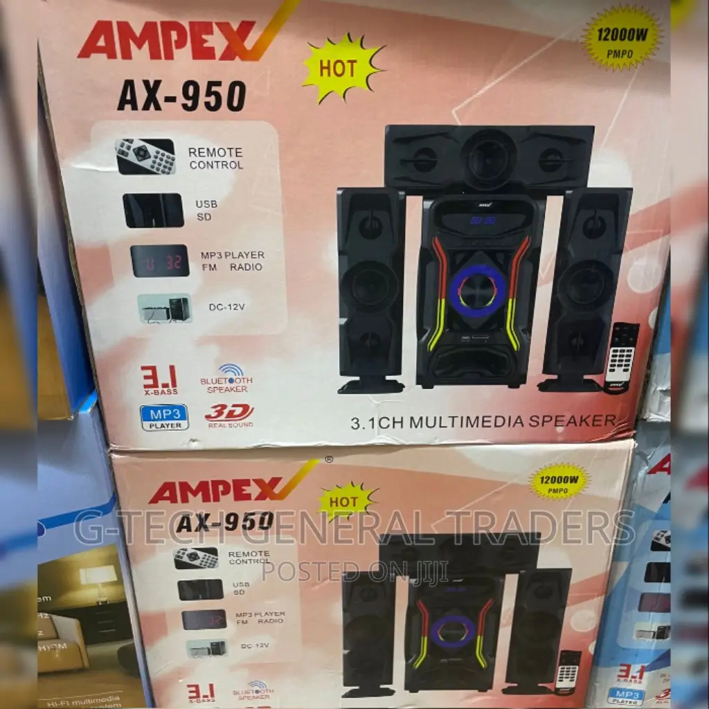 Woofer!Woofer! Ampex 3.1ch Multimedia Speaker System-12000w
