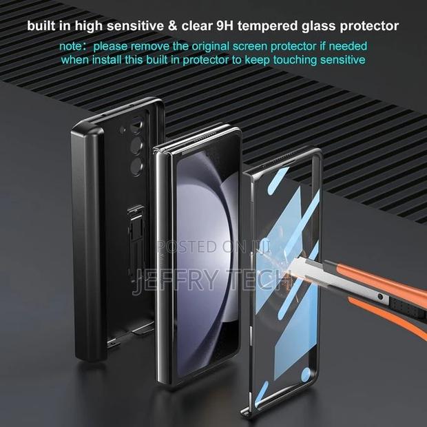 Samsung Z Fold 5 Case With Built in Hidden Slim S Pen Holder - thumbnail 4