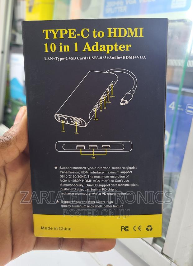 Type C to HDMI 10 In1. USB C Connector - thumbnail 3