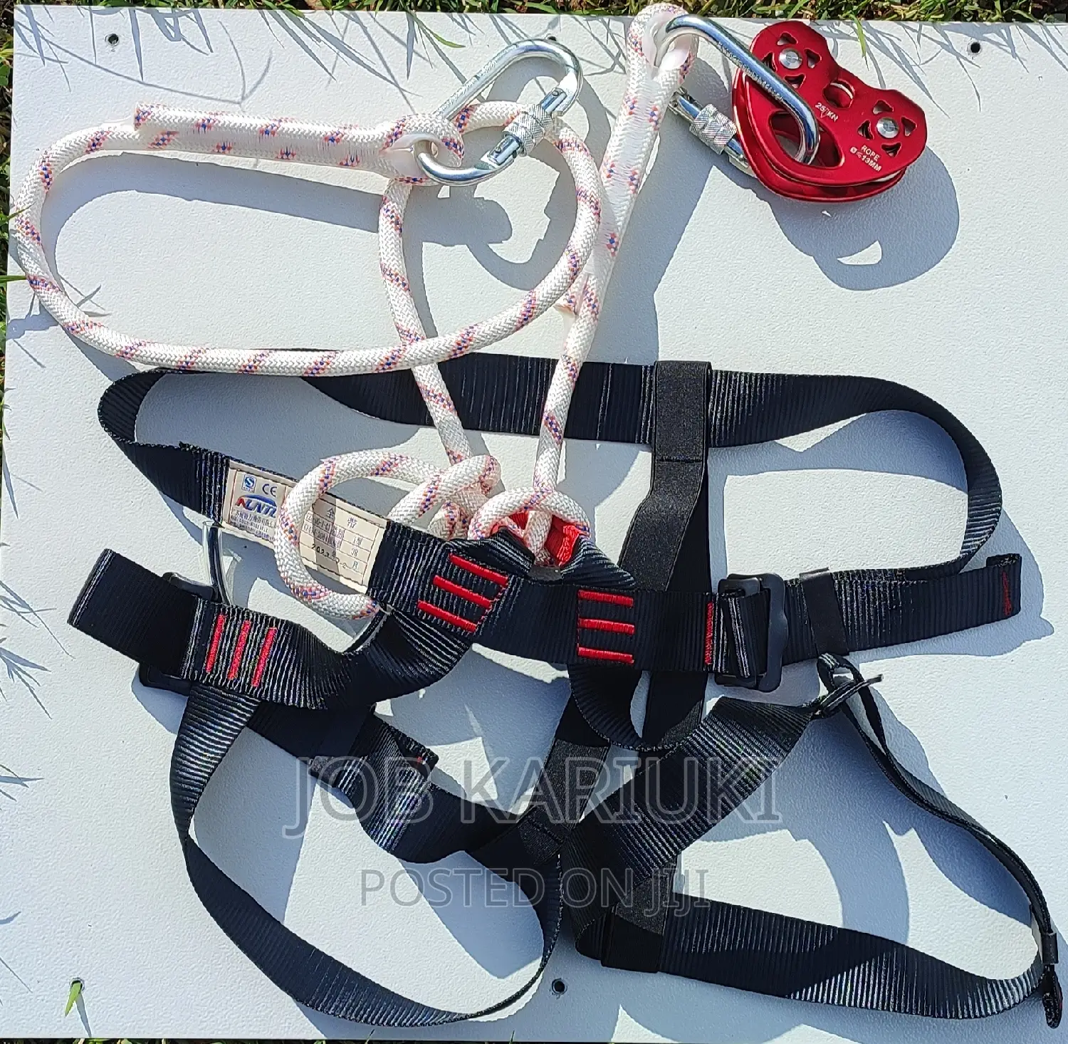 Zipline Harness, Pulley, Equipment