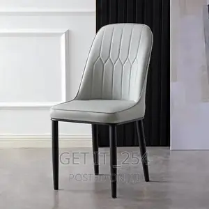 Microfibre Dining Chairs With Metallic Legs