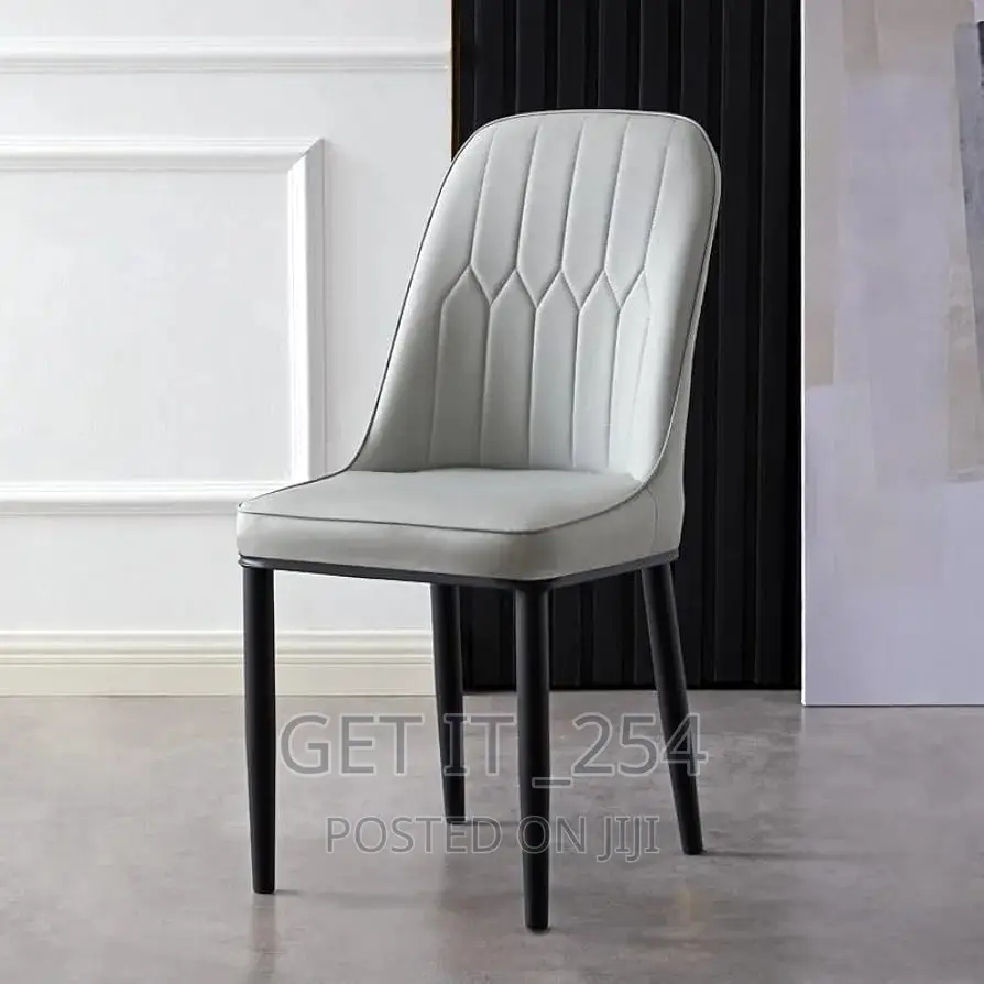 Microfibre Dining Chairs With Metallic Legs