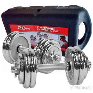 DUMBBELL SETS/ Chrome Adjustable Dumbbell Set - thumbnail 2