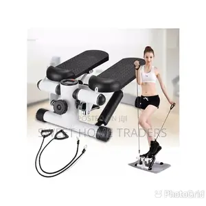 *_Mini Stepper With Resistance Bands White