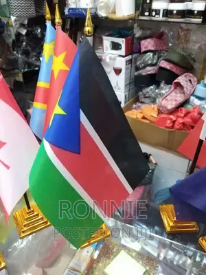 South Sudan Country Flag + Detachable Stand + Base