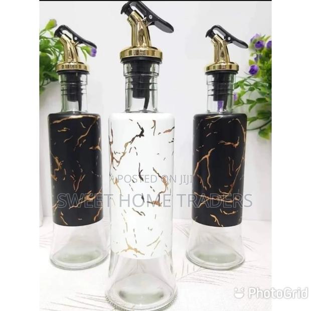 Generic Glass Marble Oil/Vinegar Dispenser Bottle: