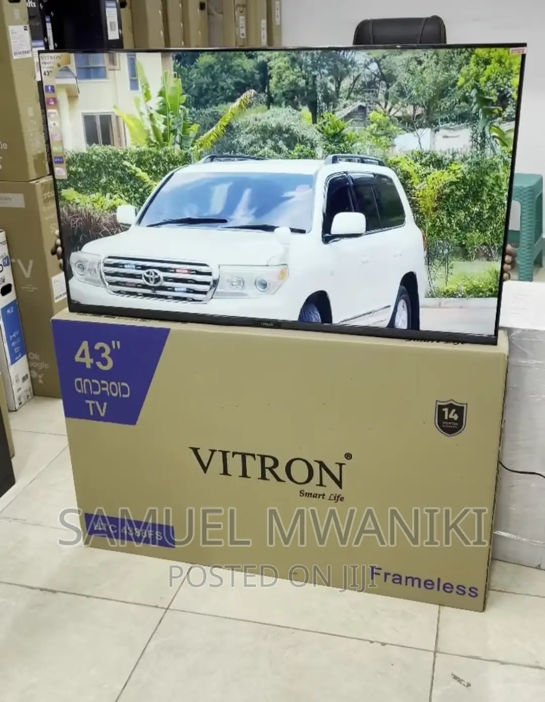 HTC Vitron 43" Smart Android Frameless Tv FHD Netflixyoutube