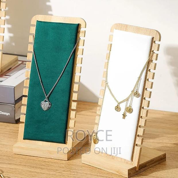 *Creative Bamboo Wooden Necklace Frame* - thumbnail 4