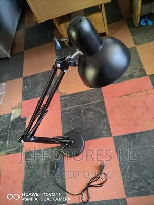 Long Base Table Lamp Black