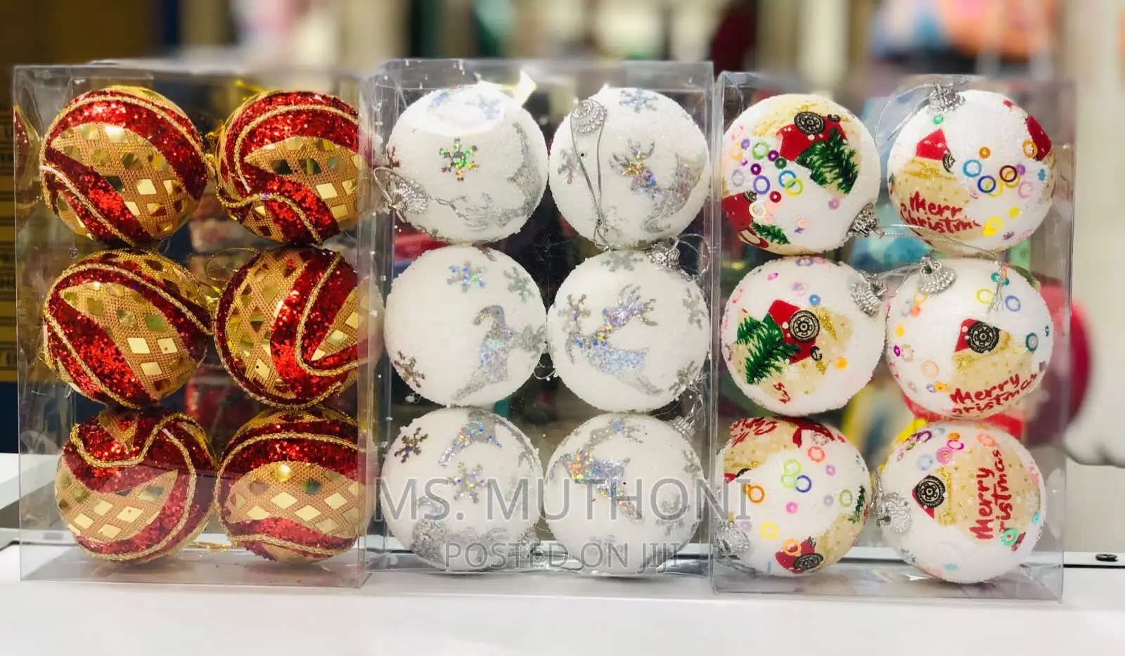 6 PCS Christmas Decor Balls