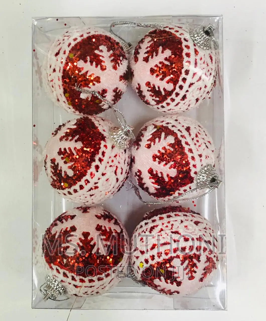 6 PCS Christmas Decor Balls