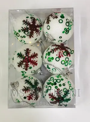 6 PCS Christmas Decor Balls