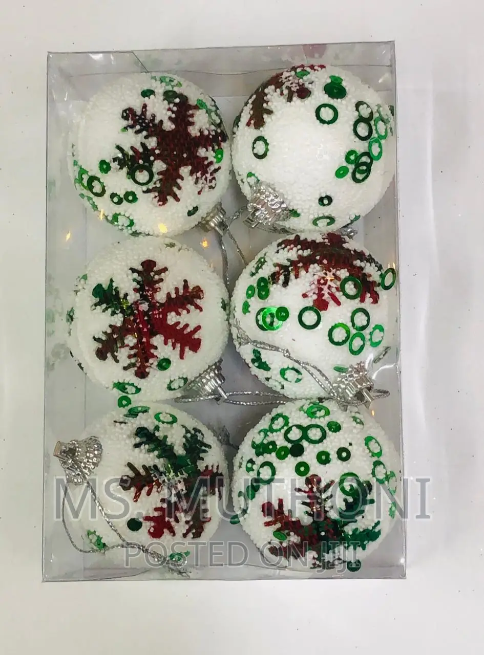 6 PCS Christmas Decor Balls