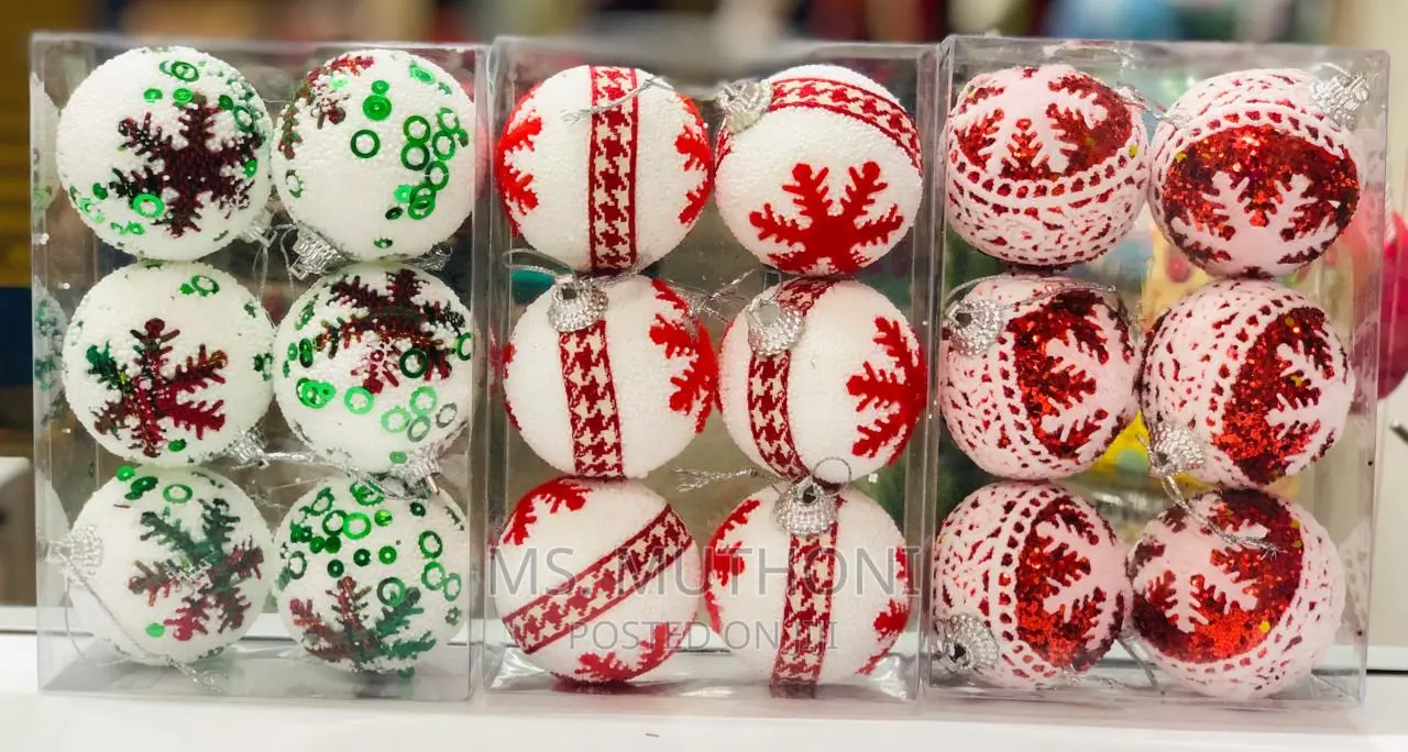 6 PCS Christmas Decor Balls
