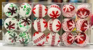 6 PCS Christmas Decor Balls