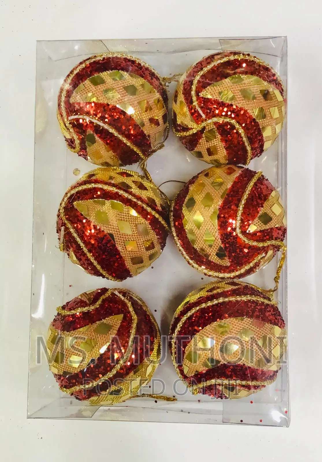 6 PCS Christmas Decor Balls
