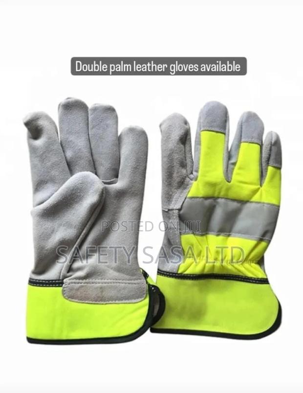 Double Palm Leather Gloves - main view