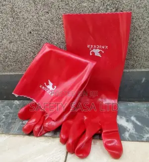 Red PVC Gloves: Chemical Resistan Gloves