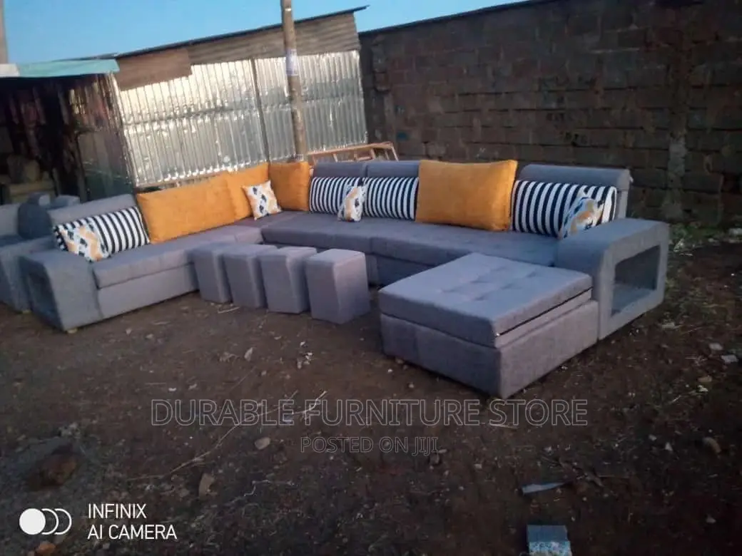 U Shaped 9 Seater With 4 Foot Stool
