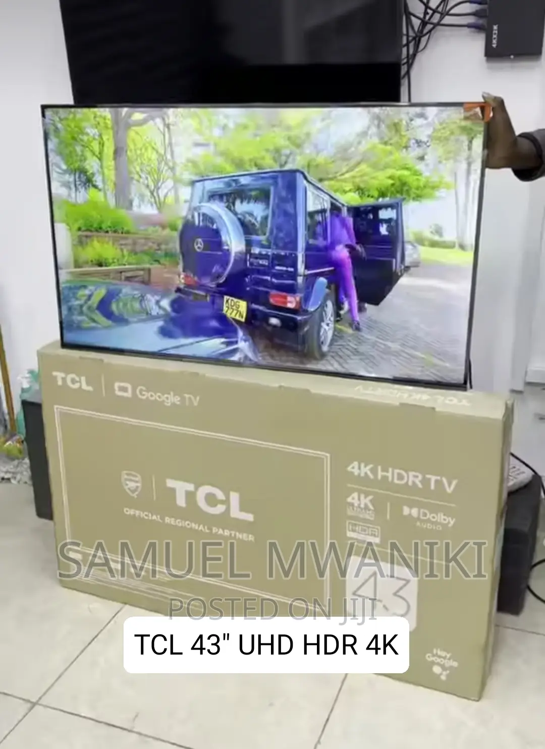 TCL 43” Frameless Uhd Google Tv With Voice Control (2024)