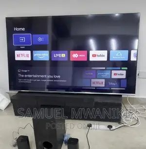Skyworth 65" Qled Frameless Google Tv, Voice Control 2023
