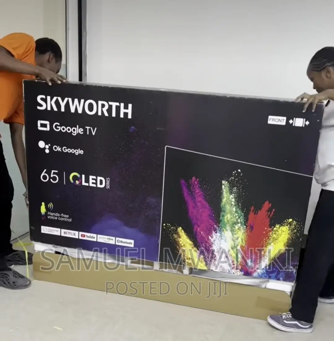 Skyworth 65" Qled Frameless Google Tv, Voice Control 2023