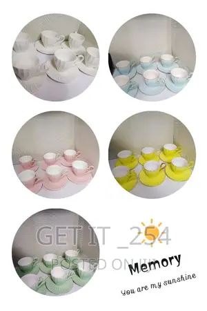 Cup and Saucer Colored 180ml