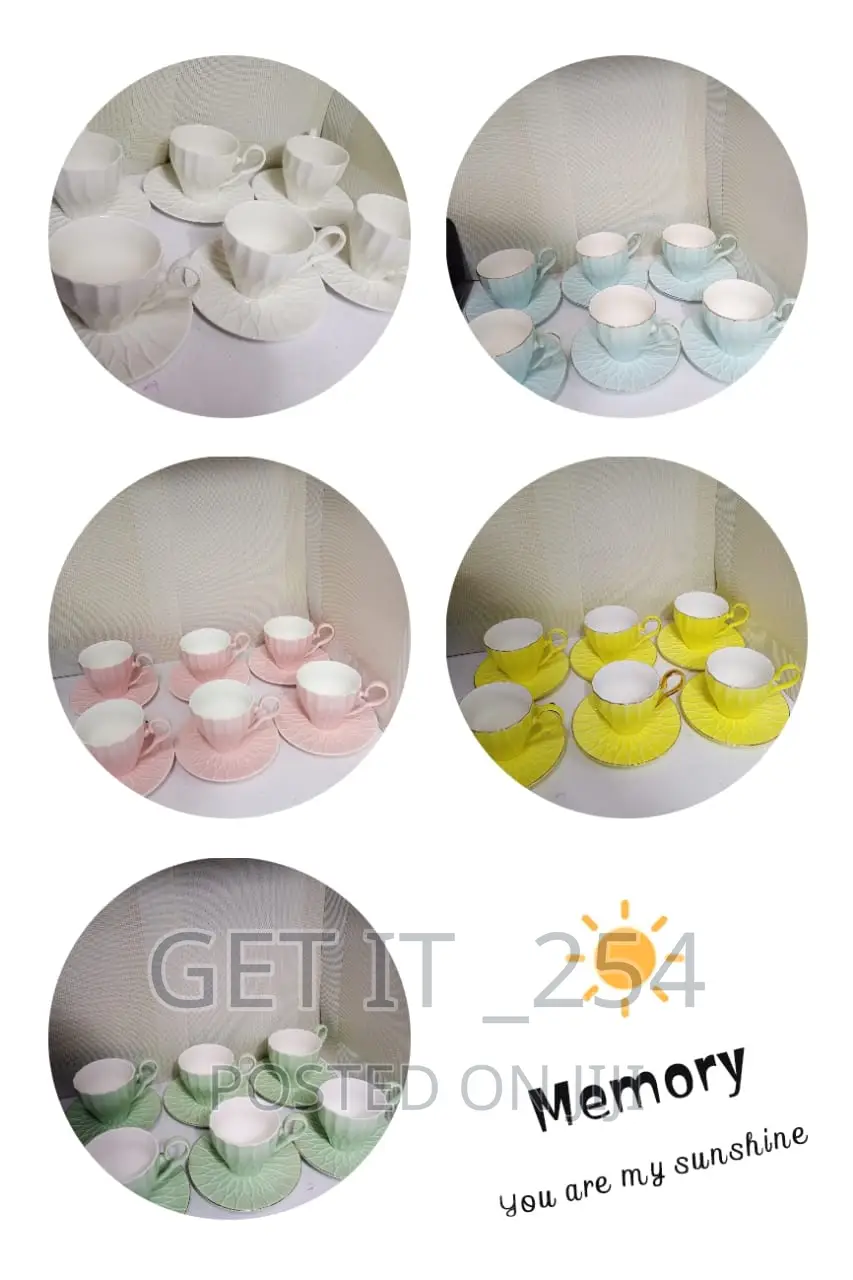 Cup and Saucer Colored 180ml