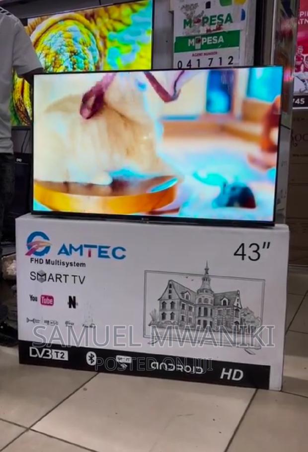 Amtec 43" FHD Android Smart Tv : Bluetooth Netflix,Youtube