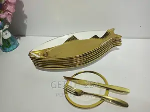 Gold Fish Plate Medium Weight:804g