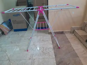 Foldable Stainless Steel Laundry Folding Clothes Hanger Rack