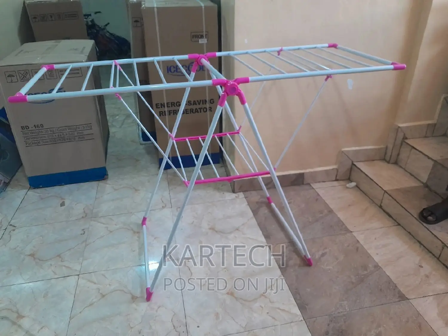 Foldable Laundry Folding Clothes Hanger Rack